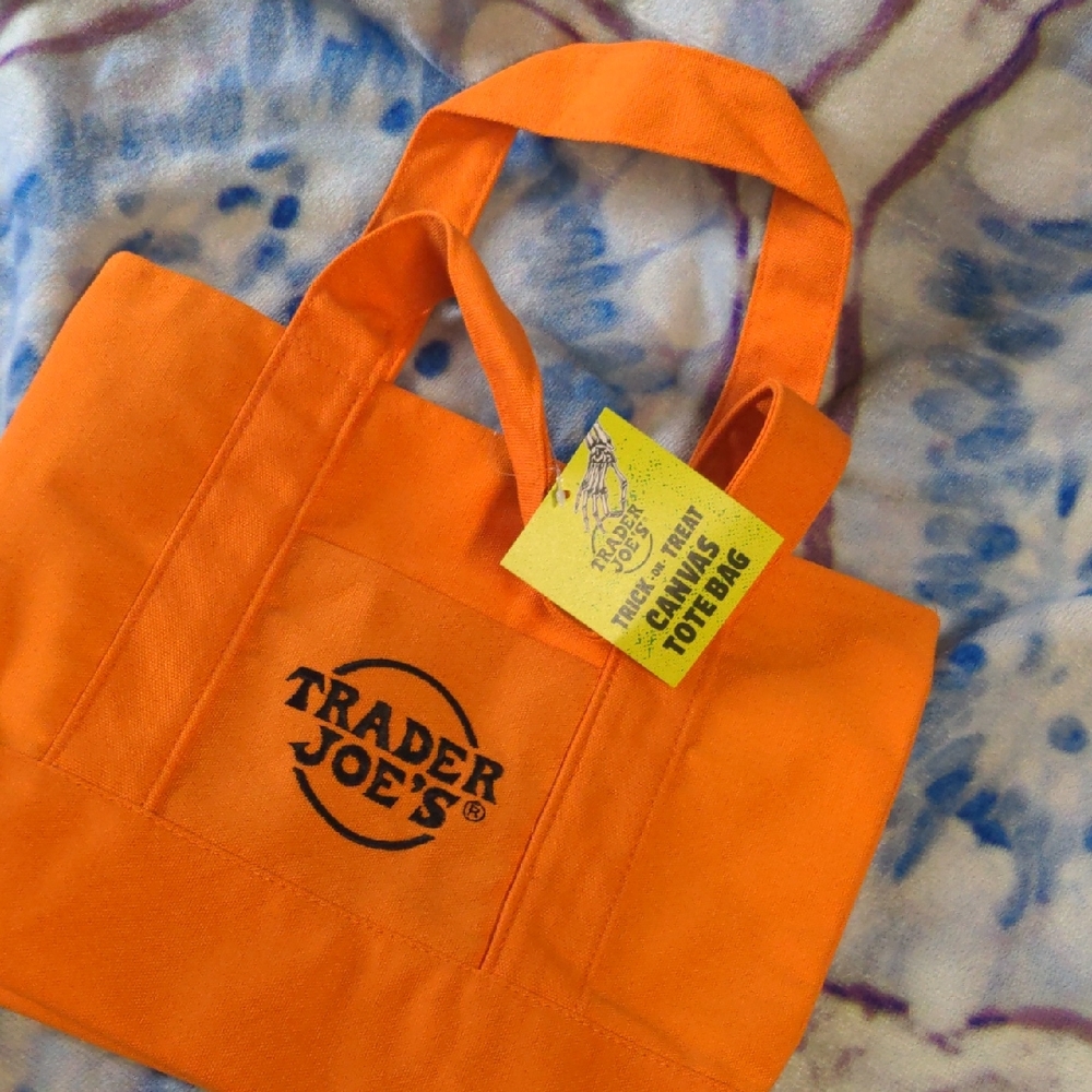Trader Joe's Orange Tote Bag